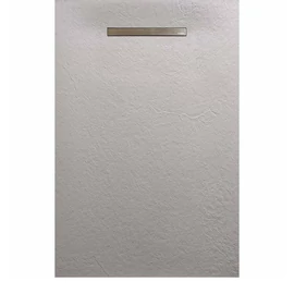 AREZZO design SOLIDSoft zuhanytálca 140x90 cm, BETON, egyenes lefolyóval  AR-90140LINC