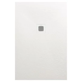 AREZZO design SOLIDSoft zuhanytálca 140x80 cm, FEHÉR, színazonos lefolyóval AR-90140W