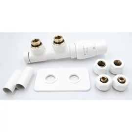 AREZZO design Duopex radiátor szelep fehér jobb AR-DUOPEX-W-R