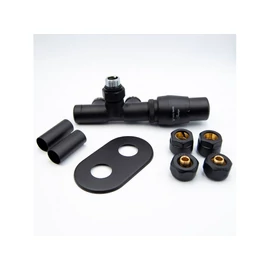 AREZZO design Spearpex radiátor szelep fekete, jobb AR-SPEARPEX-B-R