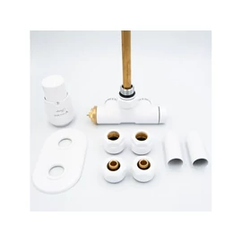 AREZZO design Spearpex radiátor szelep fehér, bal AR-SPEARPEX-W-L