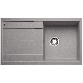 BLANCO METRA 5S Silgranit mosogató szűrőkosárral, alumetál 513204
