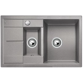 BLANCO METRA 6S COMPACT Silgranit mosogatótál dugókiemelővel (alumetál, #513553)