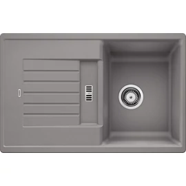 BLANCO ZIA 45S Silgranit mosogató szűrőkosárral (alumetál, #514725)