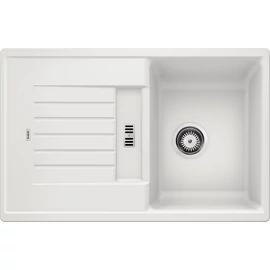 BLANCO ZIA 45S Silgranit mosogató szűrőkosárral (fehér, #514726)