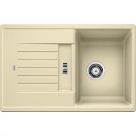 BLANCO ZIA 45S Silgranit mosogató szűrőkosárral (pezsgő, #514728)