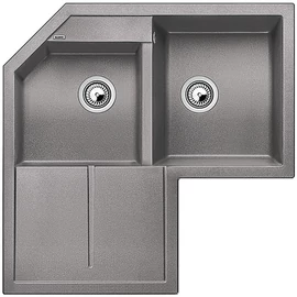 BLANCO METRA 9E Silgranit mosogató dugókiemelő nélkül (alumetál, #515567)