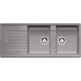 BLANCO ZIA 8S Silgranit mosogató szűrőkosárral (alumetál, #515596)