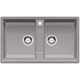 BLANCO ZIA 9 Silgranit mosogató szűrőkosárral (alumetál, #516677)