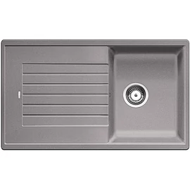 BLANCO ZIA 45SL Silgranit mosogató szűrőkosárral (alumetál, #516739)