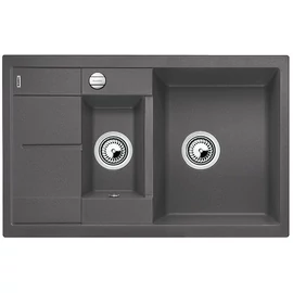 BLANCO METRA 6S COMPACT Silgranit mosogatótál dugókiemelővel (palaszürke, #518876)