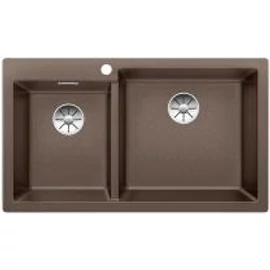 BLANCO PLEON 9 Silgranit mosogató dugókiemelő nélkül, kávé 523066