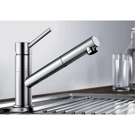 BLANCO KANO-S kihúzható fejes mosogató csaptelep, króm 521503