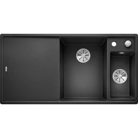 BLANCO AXIA III 6 S gránit mosogató üveg vágólap, rozsdamentes multifunkciós tál, InFino távműködtető jobbos antracit 523472