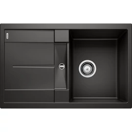 BLANCO METRA 45 S Silgranit mosogató dugókiemelő nélkül, fekete 525915