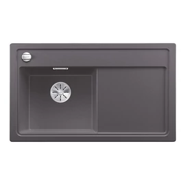 BLANCO ZENAR 45 S palaszürke mosogató baloldali főmedencével fa vágódeszkával 523841