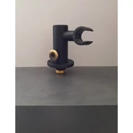 BUGNATESE ZUHANYTARTÓ GÉGECSŐCSATLAKOZÓVAL MINIMAL MATT FEKETE 19245OP