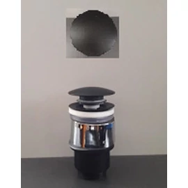 Bugnatese klikk-klakk-os mosdó leeresztő túlfolyó nélkül, matt fekete 19287OP