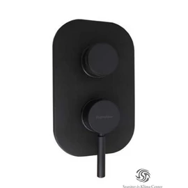 Bugnatese KOBUK Fal alatti 3 állású zuhanyváltó komplett matt fekete színben 2231OP