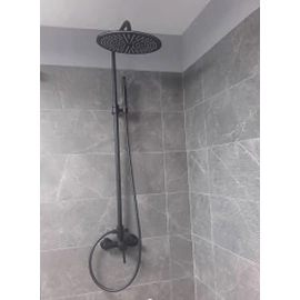 Bugnatese KOBUK esőztető rendszer fej- és kézizuhannyal matt fekete 2236COP