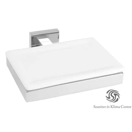 Bugnatese COMPLEMENTI Fali szappantartó fehér kerámival króm színben 22800