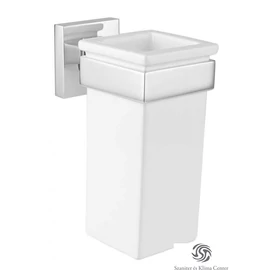 Bugnatese COMPLEMENTI Fali pohártartó fehér kerámiával króm színben 22802