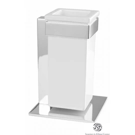 Bugnatese COMPLEMENTI Álló pohártartó fehér kerámival króm színben 22803