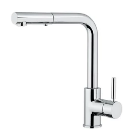 BUGNATESE Kobuk álló kihúzható zuhanyfejes mosogatócsaptelep, matt fekete 2288OP