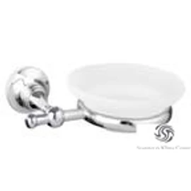 Bugnatese COMPLEMENTI Fali szappantartó fehér porcelán betéttel króm színben 25800