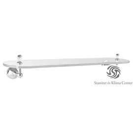 Bugnatese COMPLEMENTI Üvegpolc transparent 60cm swarovski gombbal króm színben 27830