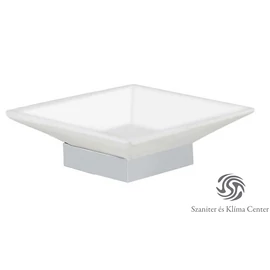 Bugnatese VINTAGE Álló szappantartó matt fehér kerámival króm színben 30801