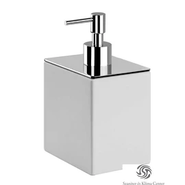 Bugnatese COMPLEMENTI Álló folyékonyadagoló matt fehér kerámiával króm színben 31805