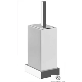 Bugnatese COMPLEMENTI Álló wc-kefetartó matt fehér kerámiatartóval króm színben 31826