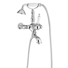 Bugnatese Oxford Kádcsaptelep szettel zuhanytartó nélkül matt fekete vagy fehér színben 6300OP