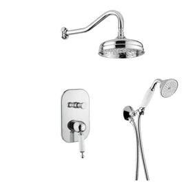Bugnatese OXFORD Fal alatti esőztetős zuhanyrendszer króm színben 6374CR