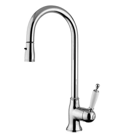 BUGNATESE Oxford álló kihúzható fejes mosogatócsaptelep bronz 6395BR