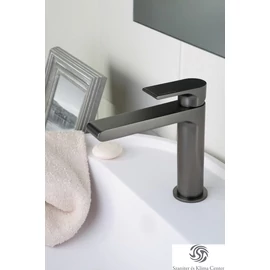 Bugnatese SIMPLE Mosdó csaptelep leeresztő nélkül matt fekete színben 6613SOP