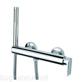 Bugnatese Simple fali zuhanycsaptelep zuhanyszettel, matt fekete vagy fehér, 6635OP