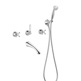 Bugnatese Lady 918DO Fal alatti váltós csap kifolyóval és zuhanyszettel DO / ARANY