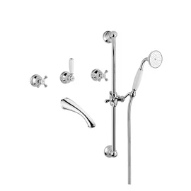 Bugnatese LADY Fal alatti váltós csap kifolyóval és rudas szettel króm színben 929