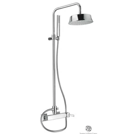 Bugnatese VINTAGE Esőztető rendszer állítható magasságú fej- és fix magasságú kézizuhannyal króm színben 9836C