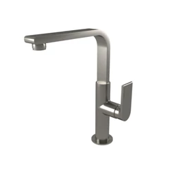 Bugnatese Simple álló tört kifolyós mosdó csaptelep leeresztővel, szálcsiszolt nikkel színben 6618NS