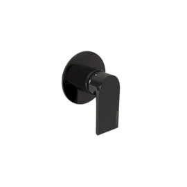 Bugnatese Simple fal alatti zuhanycsaptelep komplett, fényes fekete króm színben 6630CNL