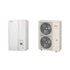 Fujitsu Waterstage Super High Power SHP 15/3F WSYK170DJ9 / WOYK150LJL levegő-víz osztott hőszivattyú, 3 fázisú, R410, (15,0kW)
