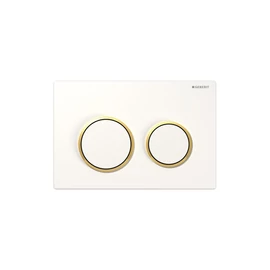Geberit Omega20 működtető nyomólap fehér / aranyozott / fehér 115.085.KK.1