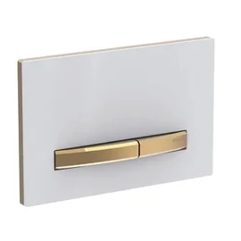 Geberit Sigma50 nyomólalap, sárgaréz/fehér 115.672.11.2