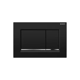Geberit Sigma 30 működtető nyomólap, kétmennyiséges fekete/fényes króm/fekete 115.883.KM.1 (115883KM1)