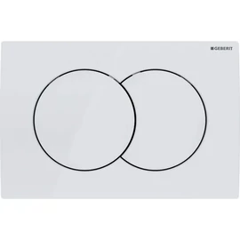 Geberit Delta01 működtetőlap, 2 mennyiséges öblítéshez, Alpin fehér 115.107.11.1