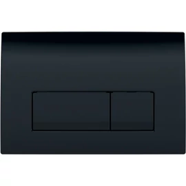 Geberit Delta50 működtetőlap, 2 mennyiséges öblítéshez, Fekete RAL 9005 115.119.DW.1
