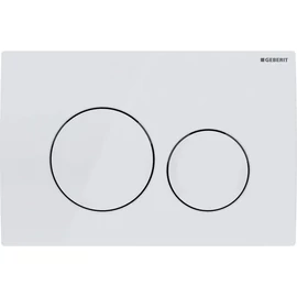 Geberit Delta20 működtetőlap, 2 mennyiséges öblítéshez, Alpin fehér 115.127.11.1